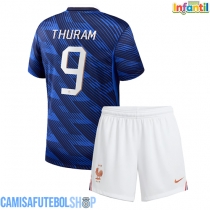 Camisa de time de futebol França Marcus Thuram #9 Replicas 1º Equipamento Infantil Mundo 2026 Manga Curta (+ Calças curtas)